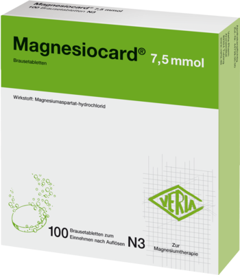 MAGNESIOCARD 7,5 mmol Brausetabletten