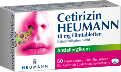 CETIRIZIN Heumann 10 mg Filmtabletten