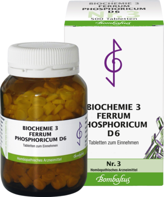 BIOCHEMIE 3 Ferrum phosphoricum D 6 Tabletten