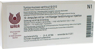 TUNICA mucosa ventriculi GL D 12 Ampullen