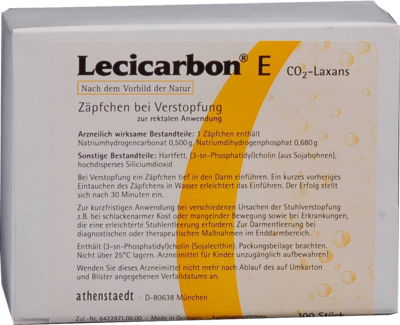 LECICARBON E CO2 Laxans Erwachsenensuppositorien