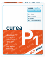 CUREA P1 duo active superabs.Wundaufl.10x10 cm