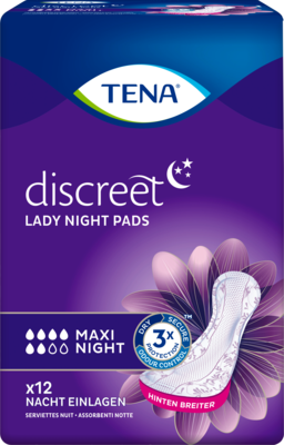 TENA LADY Discreet Inkontinenz Einlagen maxi night