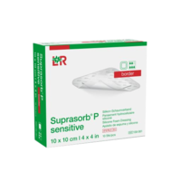 SUPRASORB P sensitive PU-Schaumv.border 10x10cm