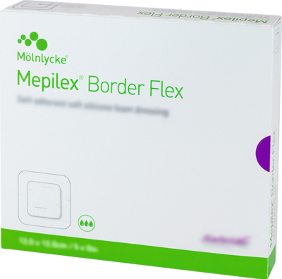 MEPILEX Border Flex Schaumverb.haft.12,5x12,5 cm