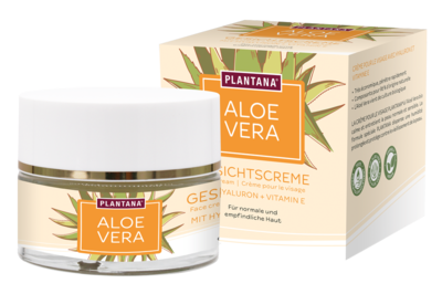 PLANTANA Aloe Vera Gesichtscreme Hyaluron & Vit.-E